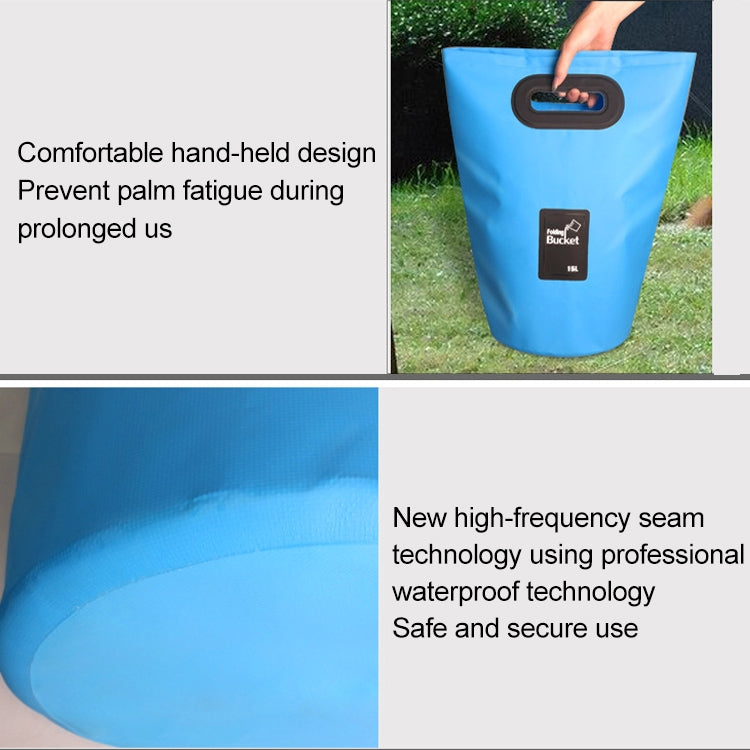 Outdoor Portable Folding Sink PVC Collapsible Bucket, Capacity: 15L Reluova