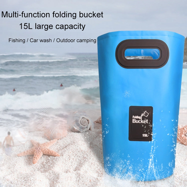 Outdoor Portable Folding Sink PVC Collapsible Bucket, Capacity: 15L Reluova