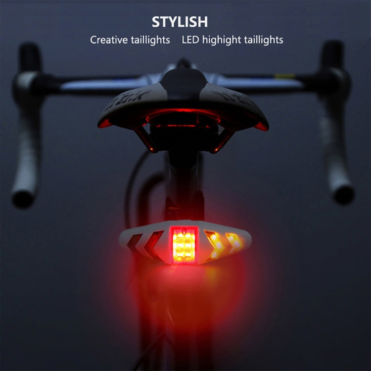 Bicycle Tail Light Intelligent Wireless Remote Control Turn Signal Warning Light Reluova