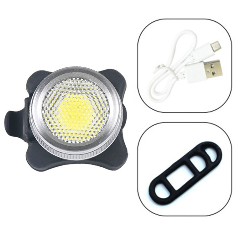 COB Lamp Bead 160LM USB Charging Four-speed Waterproof Bicycle Headlight / Taillight,  Red + White Light Dimming 650MA Reluova