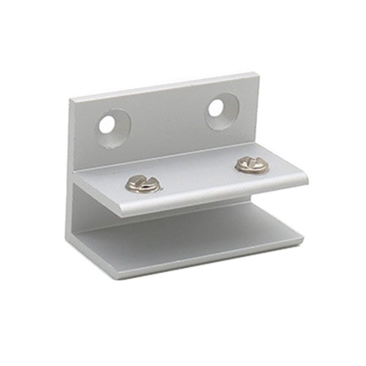 F-type Aluminum Alloy Glass Combination Clamp Cabinet Partition Fixing Clip, Size: L, Cliped 5-10mm My Store