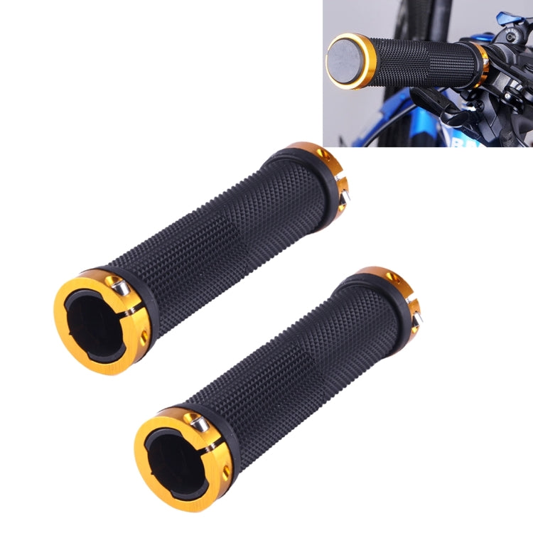 OQSPORT 2 PCS Bike Hand Grips Bilateral Lock Straight Barrel MTB Bicycle Anti-slip Handlebar Grips Reluova