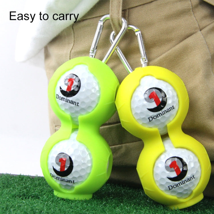 2 PCS Golf Silicone Double-ball Protective Sleeve