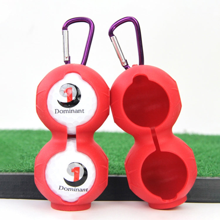 2 PCS Golf Silicone Double-ball Protective Sleeve