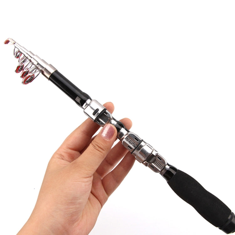 37cm Portable Telescopic Sea Fishing Rod Mini Fishing Pole, Extended Length : 2.3m