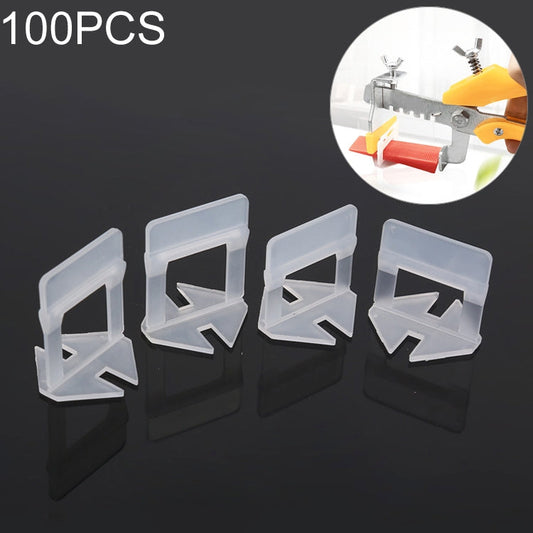 100 PCS 2.5mm Tile Leveling System Clips Kit Wall Floor Tile Spacer Tiling Tool for Paving Locator Tool OG6480