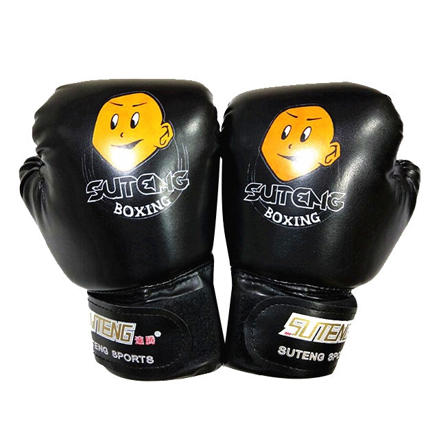 SUTENG Cartoon PU Leather Fitness Boxing Gloves for Children