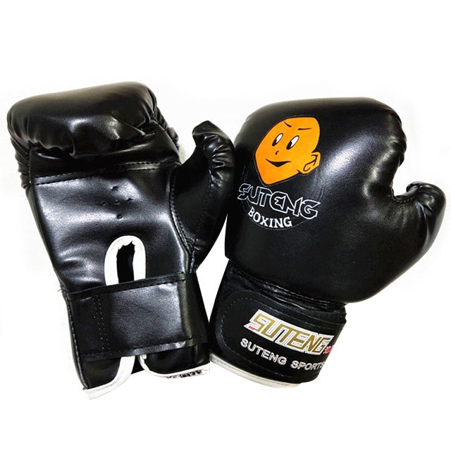 SUTENG Cartoon PU Leather Fitness Boxing Gloves for Children