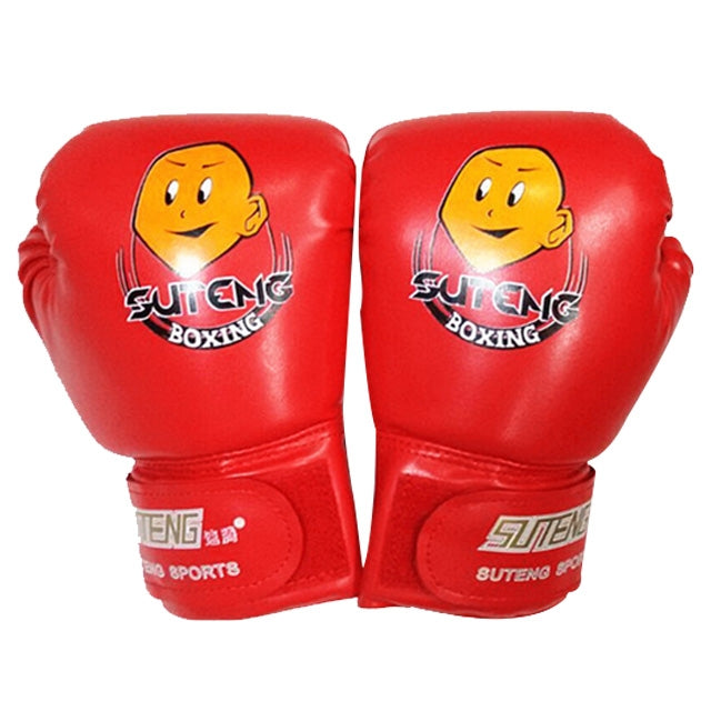 SUTENG Cartoon PU Leather Fitness Boxing Gloves for Children Reluova