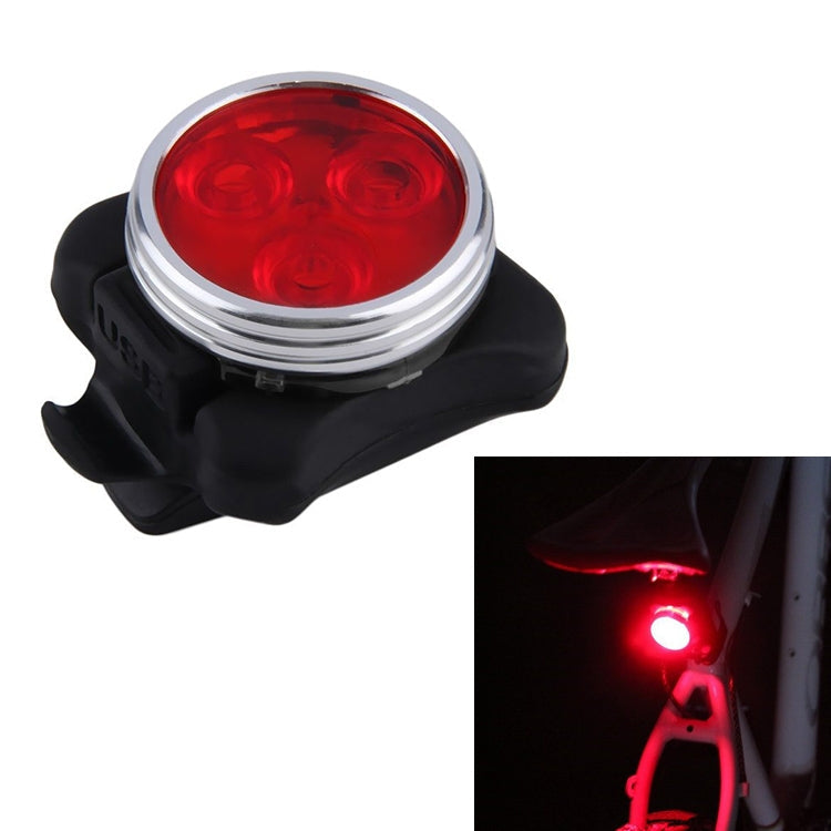 COB Lamp Bead 160LM USB Charging Four-speed Waterproof Bicycle Headlight / Taillight Set,  Red Light 650MA Reluova