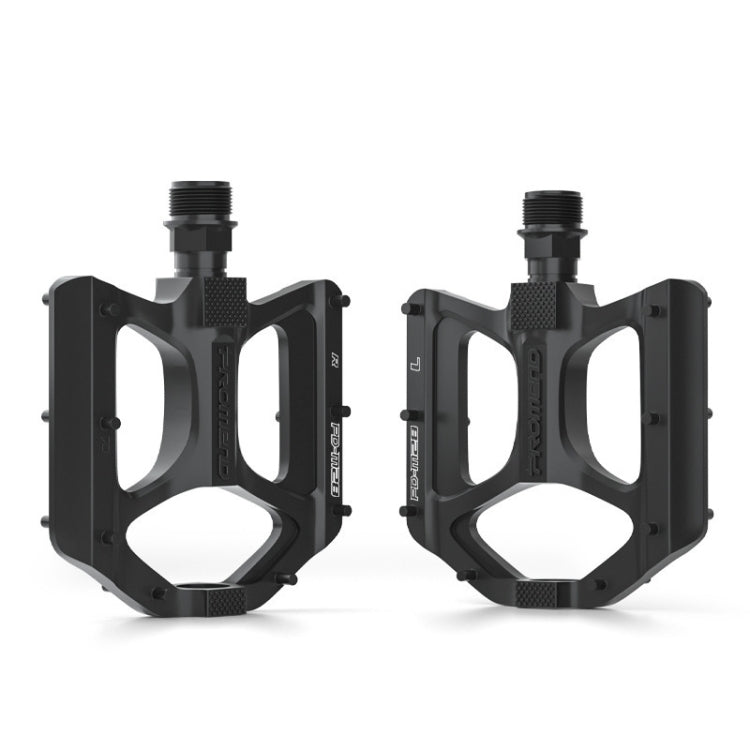 PROMEND PD-M28E 1 Pair Bicycle Aluminum Alloy DU Bearings Pedals with LED Reluova