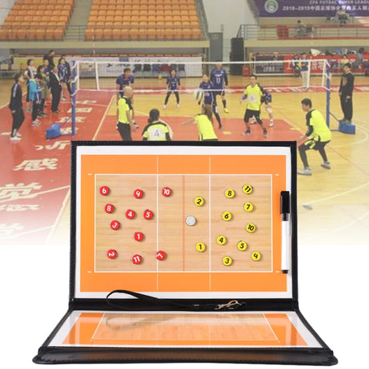 Volleyball Coach Board  Plate Handball Coaching Sets Volley Ball Equipment Training Magnetic Grains & Pen Reluova