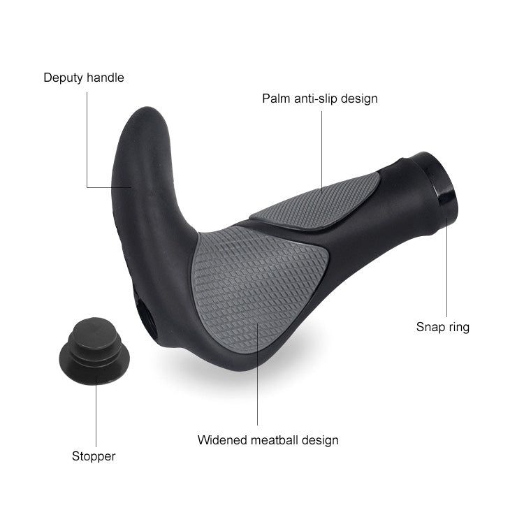 DEEMOUNT BGP110 Mountain Bike Bicycle Rubber Handlebar Cover, Horn Version Reluova