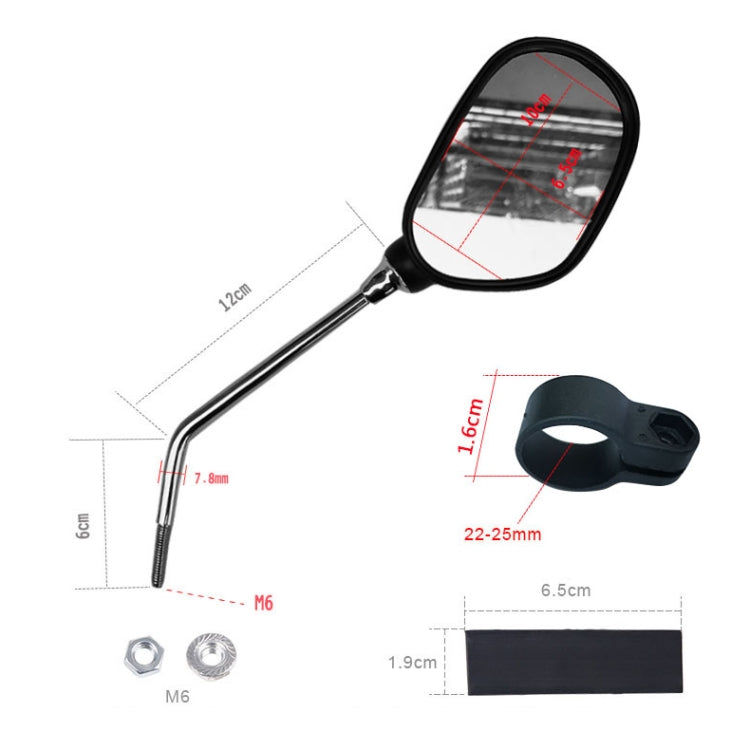 DEEMOUNT VMR001 360 Degree Rotation Mountain Bike Bicycle Rear View Reflector Mirror Reluova