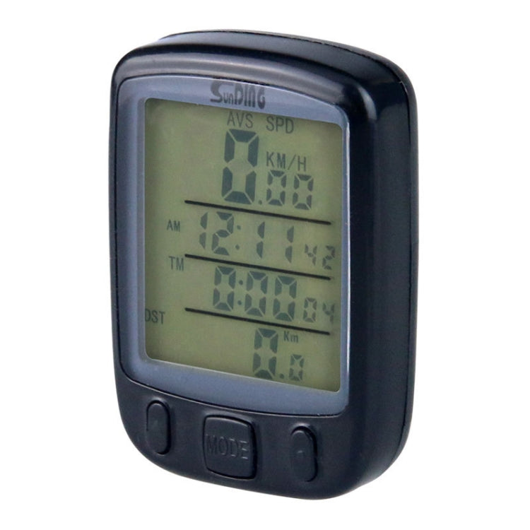 SUNDING 563A Bike Bicycle Waterproof Wired LCD Screen Luminous Mileage Speedometer Odometer, English Version Reluova