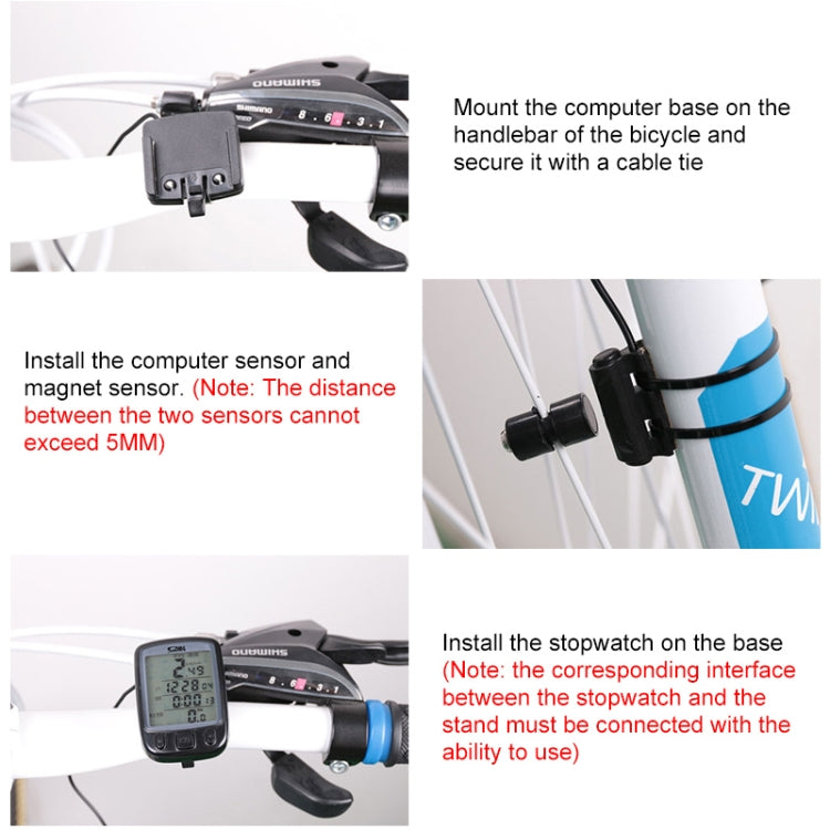 SUNDING 563C Bike Bicycle Waterproof Wireless LCD Screen Luminous Mileage Speedometer Odometer, English Version Reluova