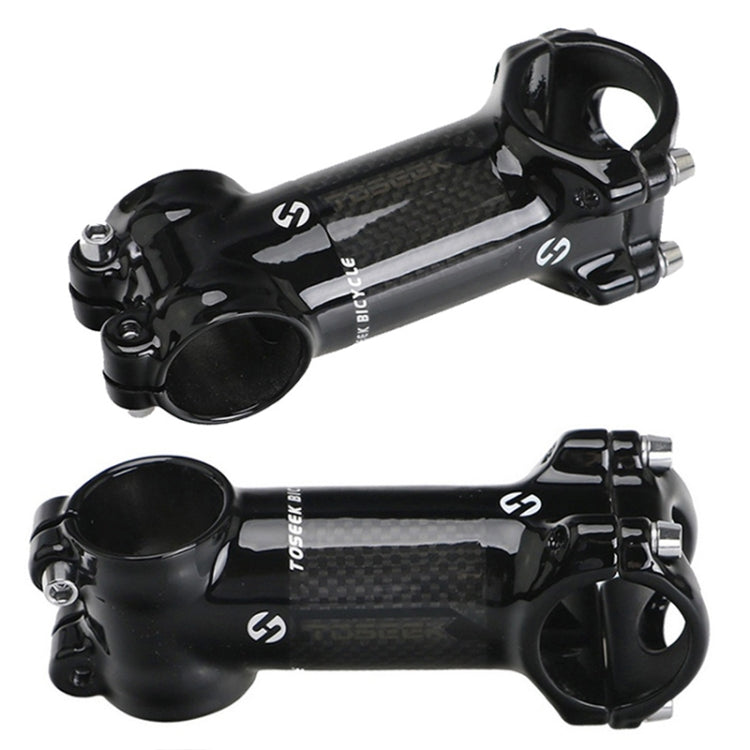 TOSEEK Road Mountain Bike Ultra-light Handlebar Stem Riser Faucet, Size: 6 Degree, 80mm (Gloss)