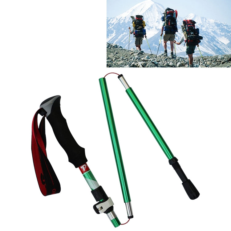 5 Node Portable Foldable Aluminium Alloy Alpenstocks Trekking Poles, Folding Length : 28.5CM Reluova