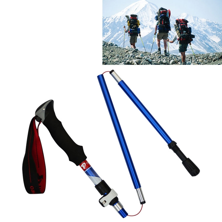 5 Node Portable Foldable Aluminium Alloy Alpenstocks Trekking Poles, Folding Length : 28.5CM Reluova