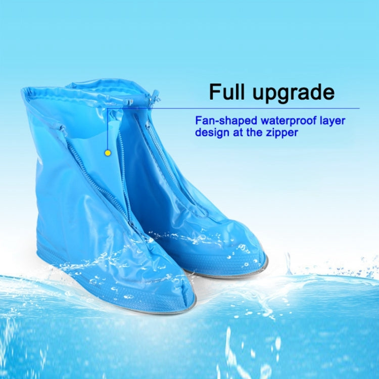 Fashion Children PVC Non-slip Waterproof Thick-soled Shoe Cover Size: L My Store