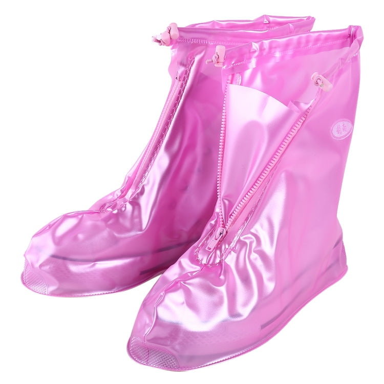 Fashion PVC Non-slip Waterproof Thick-soled Shoe Cover Size: S My Store