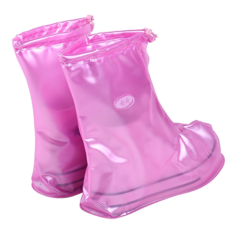 Fashion PVC Non-slip Waterproof Thick-soled Shoe Cover Size: S My Store