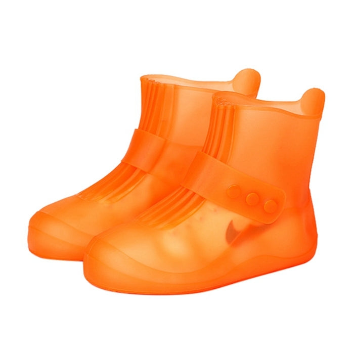 Fashion Integrated PVC Waterproof  Non-slip Shoe Cover with Thickened Soles Size: 30-31 My Store