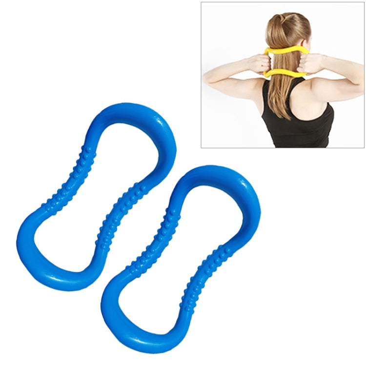 2 PCS PP Double Massage Point Yoga Circle Fascia Stretching Ring Pilates Resistance Ring