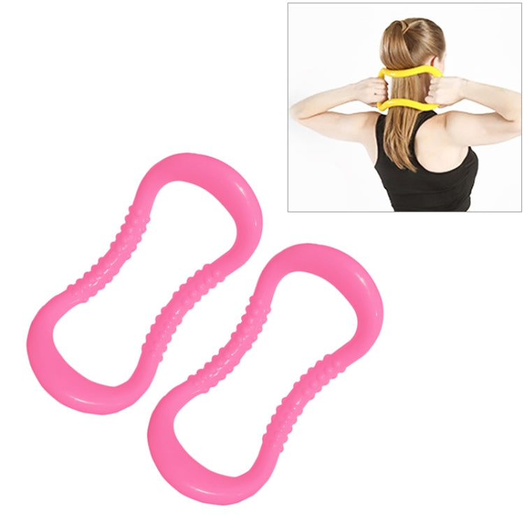 2 PCS PP Double Massage Point Yoga Circle Fascia Stretching Ring Pilates Resistance Ring-Reluova