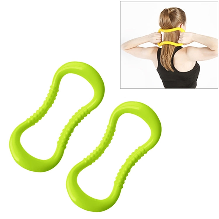 2 PCS PP Double Massage Point Yoga Circle Fascia Stretching Ring Pilates Resistance Ring-Reluova