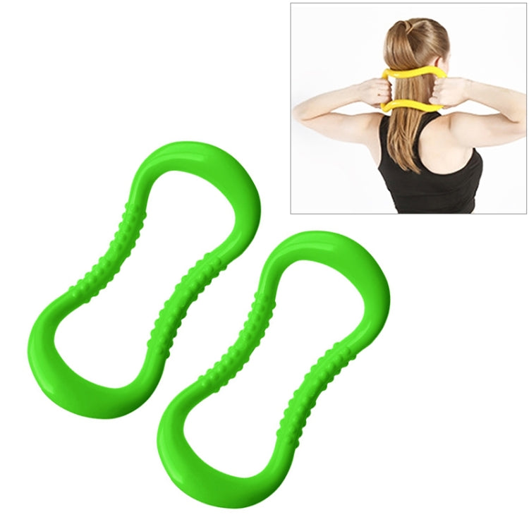 2 PCS PP Double Massage Point Yoga Circle Fascia Stretching Ring Pilates Resistance Ring-Reluova