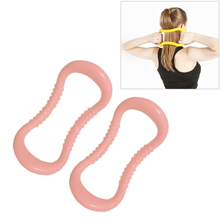 2 PCS PP Double Massage Point Yoga Circle Fascia Stretching Ring Pilates Resistance Ring