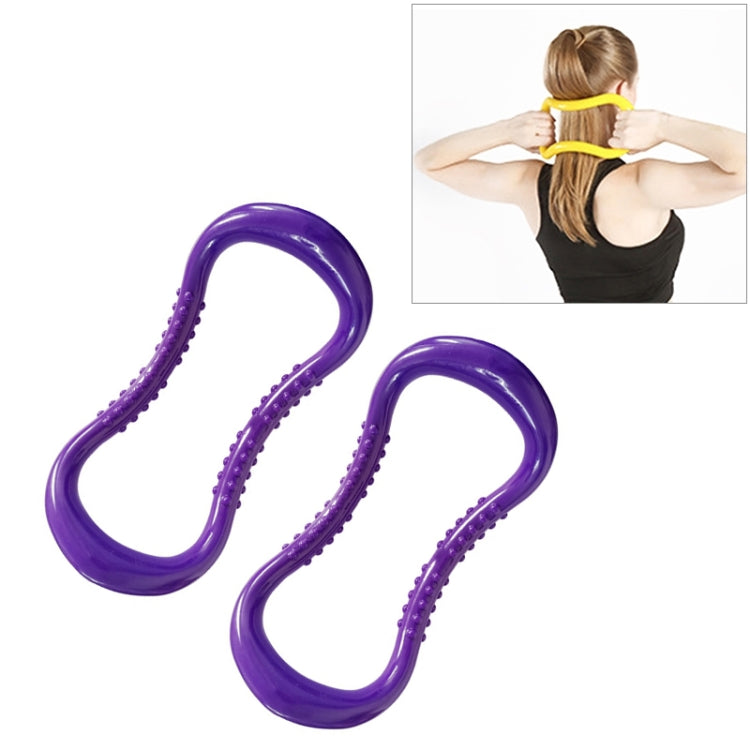 2 PCS PP Double Massage Point Yoga Circle Fascia Stretching Ring Pilates Resistance Ring-Reluova