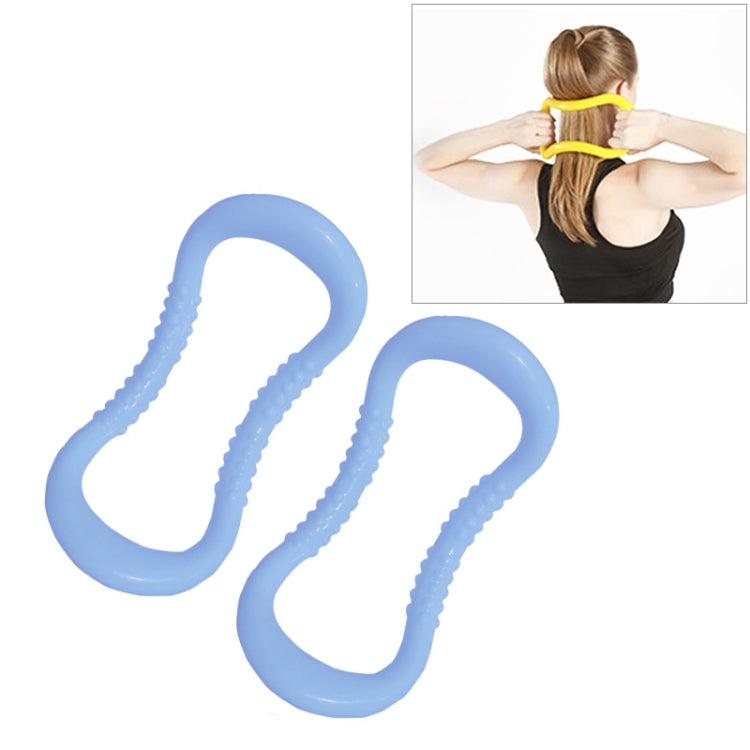 2 PCS PP Double Massage Point Yoga Circle Fascia Stretching Ring Pilates Resistance Ring-Reluova