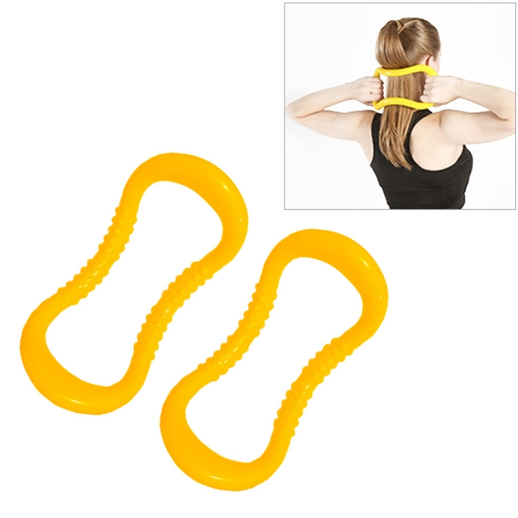 2 PCS PP Double Massage Point Yoga Circle Fascia Stretching Ring Pilates Resistance Ring