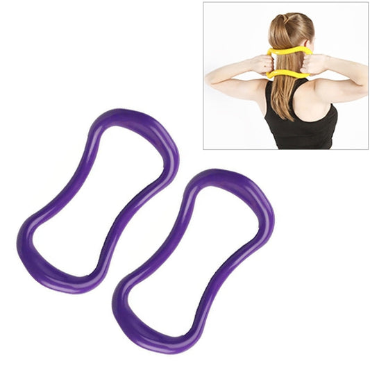 2 PCS PP Smooth Yoga Circle Fascia Stretching Ring Pilates Resistance Ring-Reluova