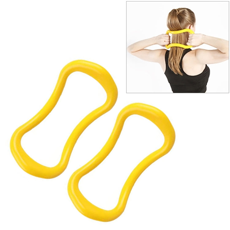 2 PCS PP Smooth Yoga Circle Fascia Stretching Ring Pilates Resistance Ring