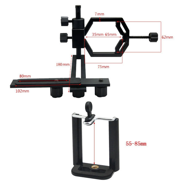 Datyson 5P0010L Telescope Photography Stand, Standard + 1 Phone Holder Reluova