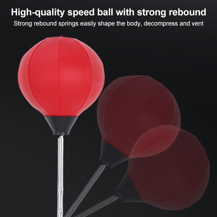 Adult Suction Cup Version Height Adjustable Vertical PU Leather Vent Ball Boxing Speed Ball Family Fitness Equipment with Gloves