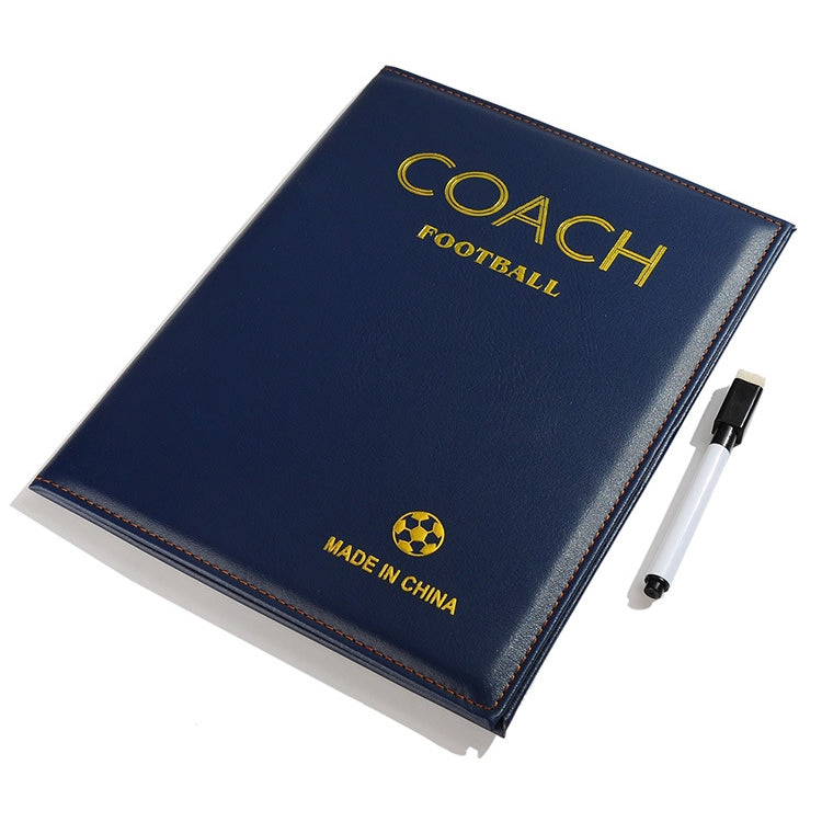 Foldable Football Coach Demonstration Board Magnetic Football Coach Board Clipboard Book Cover with Pen Reluova