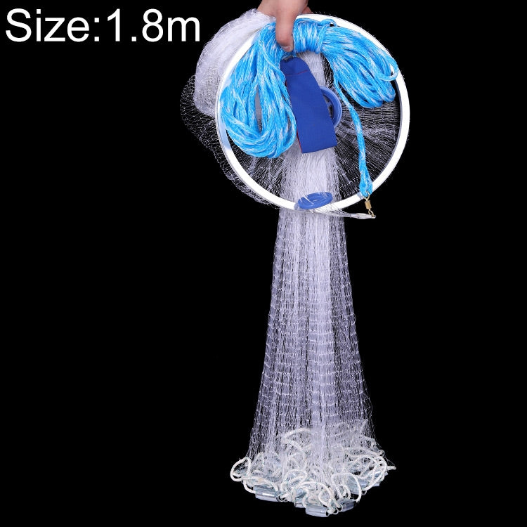 360 Help Throw Monofilament Fishing Net, Height: 1.8m-Reluova