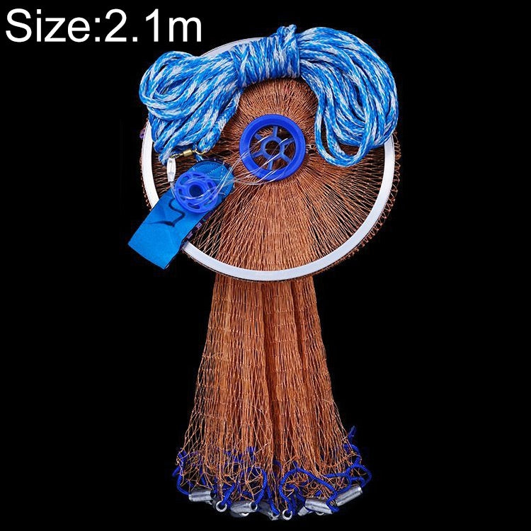 420 Help Throw Tire Cords Fishing Net, Height: 2.1m-Reluova