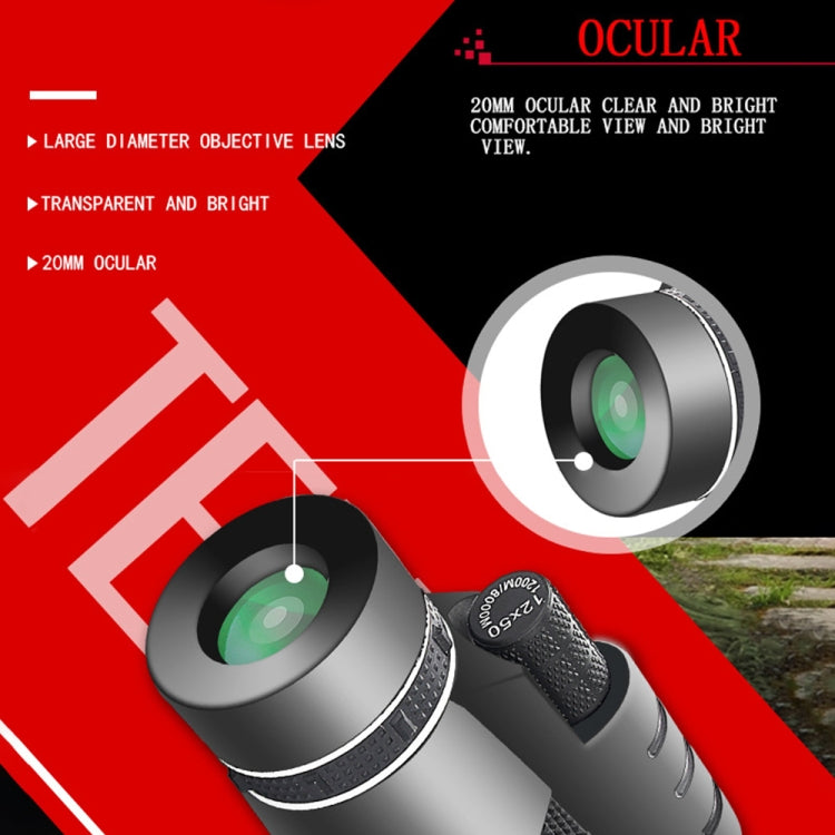 Moge 12x50 Professional HD Monocular Night Vision Telescope Reluova