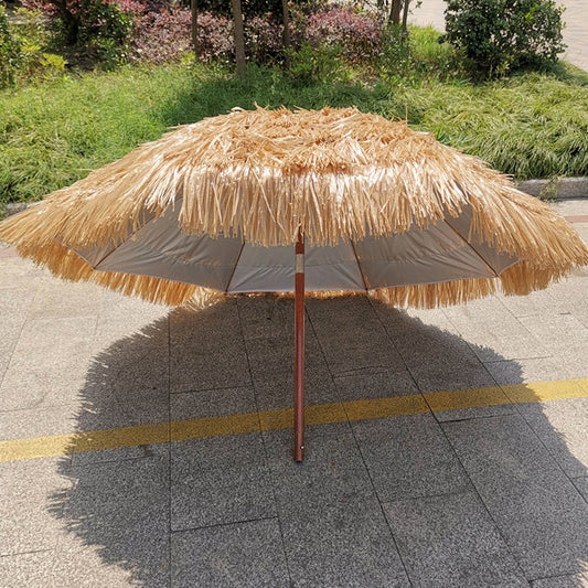 Beach Holiday Shade Imitation Straw Umbrella, Specification: 2m