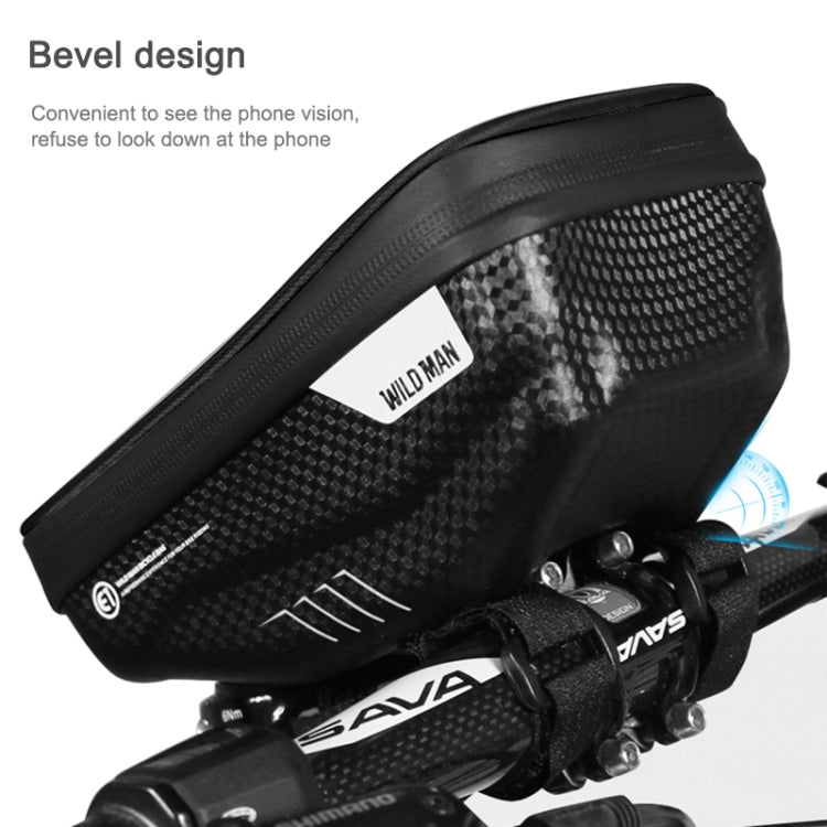 WILD MAN E1 Waterproof Front Bag MTB Mobile Phone Sets Bicycle Tube Bag Riding Accessories Reluova