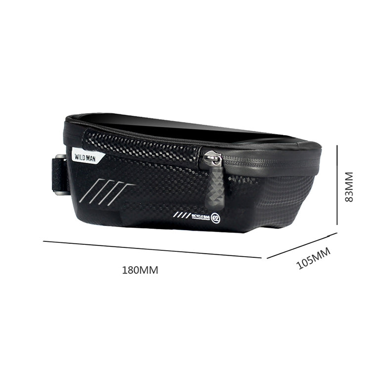 WILD MAN E2 Waterproof Front Bag MTB Mobile Phone Sets Bicycle Tube Bag Riding Accessories Reluova