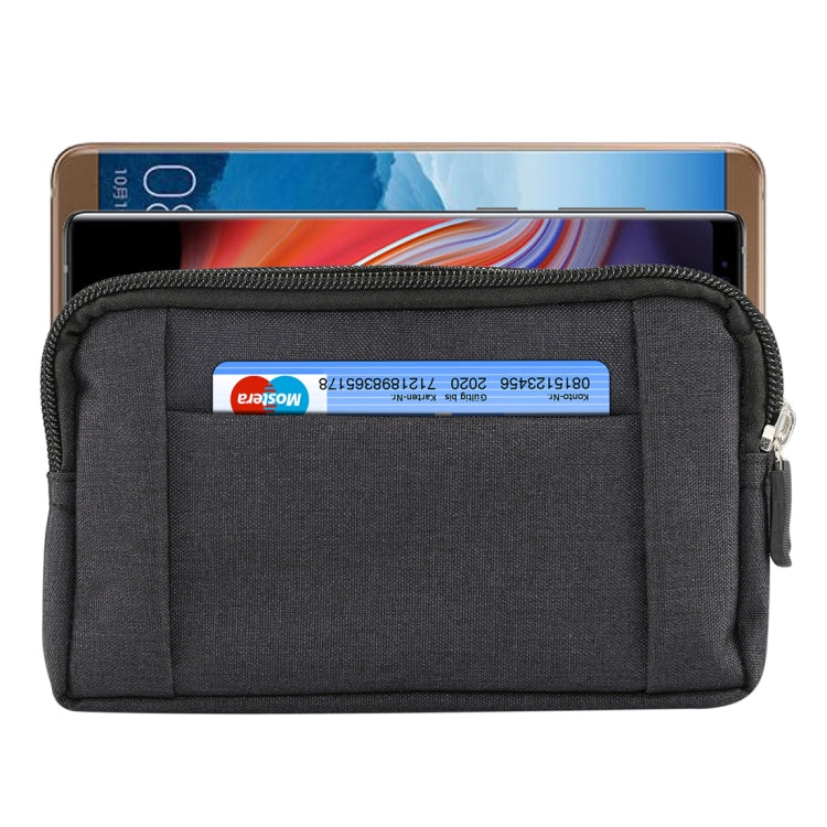 Sports Denim Universal Phone Bag Waist Bag for 5.5~6.3 inch Smartphones, Size: L Reluova