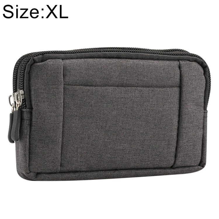 Sports Denim Universal Phone Bag Waist Bag for 6.4~6.5 inch Smartphones, Size: XL Reluova