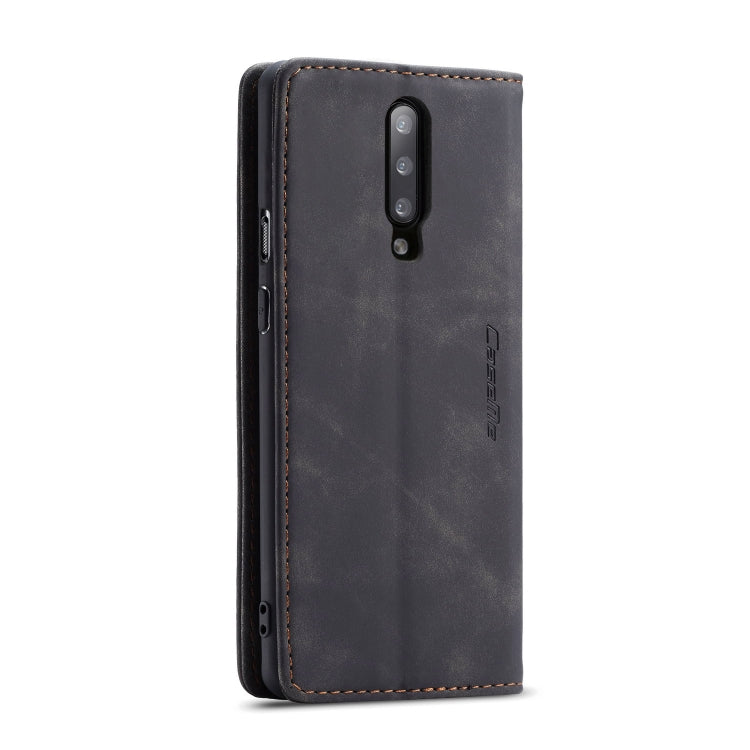 CaseMe-013 Multifunctional Retro Frosted Horizontal Flip Leather Case for OnePlus 7 Pro, with Card Slot & Holder & Zipper Wallet & Photo Frame My Store