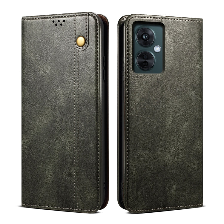 Oil Wax Crazy Horse Texture Leather Phone Case For OnePlus Nord CE 3 Lite / OPPO K11X My Store